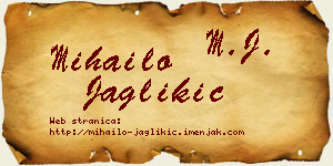 Mihailo Jaglikić vizit kartica